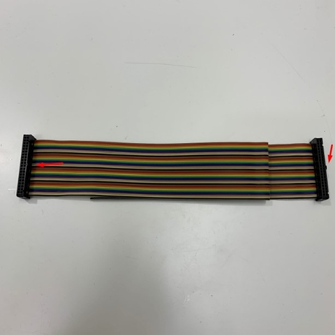 Cáp Bẹ Nhiều Mầu IDC 40 Pin 2.54mm Pitch Flat Ribbon Data Rainbow Color Cable Connector Type A Dài 0.6M