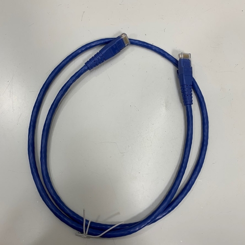 Cáp Mạng Đúc OEM UC-CMC010-01A Dài 1M 3.3ft Cable Blue CAT6 UTP 24AWG Industrial Ethernet Gigabit RJ45 For HMI PLC Ethernet RJ45 Cable