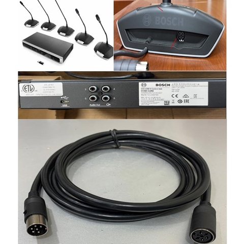 Cáp Bosch LBB 4116/10 DCN Extension Cable 10M For Hệ Thống Âm Thanh Hội Thảo Kỹ Thuật Số CCS 1000 D Compact Digital Discussion System