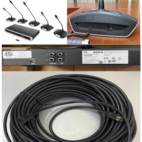 Cáp Bosch LBB 4116/100 DCN Extension Cable 100M For Hệ Thống Âm Thanh Hội Thảo Kỹ Thuật Số CCS 1000 D Compact Digital Discussion System