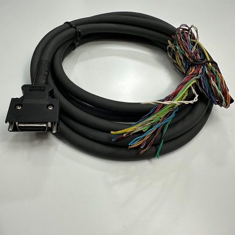 Cáp 2M 6.5ft Yaskawa JZSP-CSI02-2-E Cable For AC Servo Drive Yaskawa Sigma 5 Series, Sigma 7 Series I/O Signal CN1 Connector MDR 26 Pin Male to 26 Core OD 10mm Black 80℃ 300V 26x0.2mm²