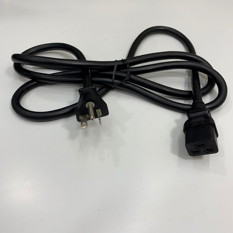 Dây Nguồn Server IBM HP Well Shin WS001I-WS-002F AC Power Cord NEMA 5-20P to IEC60320 C19 12AWG 16A 125V 3x2.08mm² Length 2.1M