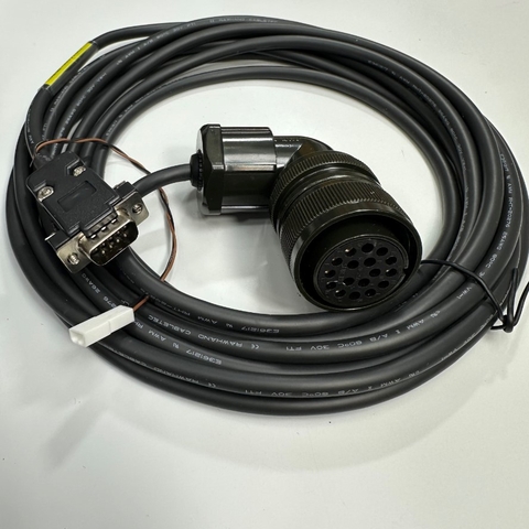 Cáp 5M 17ft S6-L-P21-5.0-T Servo Motor Coding Cable Inovance Servo High Power Encoder Line Connector Sunchu 20-29S 17 Pin Female to DB9 Male