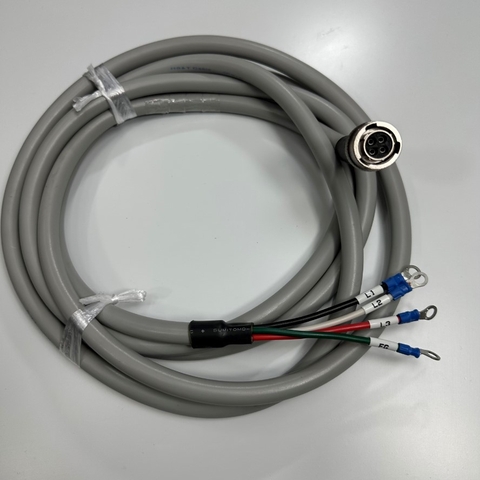 Cáp 3M 10ft CR800 ACIN CABLE BKO-FA1006H03 Connector Amphenol RT06104SNH 4 Pin Female to 4 Core Terminal For Mitsubishi Industrial Robot RV-FR Series ACIN Cable RV-13FRL-D PL1915R01