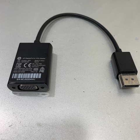 Cáp Chuyển Đổi Tín Hiệu DisplayPort to VGA Adapter Cable HP 752661-002
