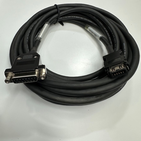 Cáp 5M 17ft YC-MRJ4-ABA50M-NH-5.0M-H Cabel Connector SM-10P 10 Pin Plug to DB15 Pin Female D-Sub For Mitsubishi Amplifie MR-J4 Series Servo Encoder Cable