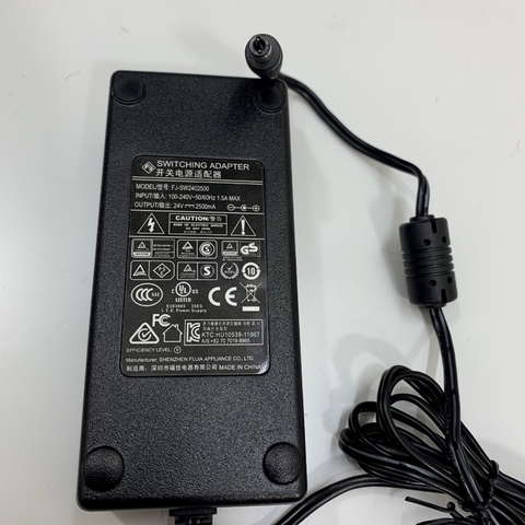 Adapter 24V 2.5A 60W SHENZHEN OEM Fuente De AD10110LF Logitech Connector Size 5.5mm x 2.5mm For Vô Lăng Đua Xe Dành Cho Logitech G920/G29 Xbox, PlayStation Và PC