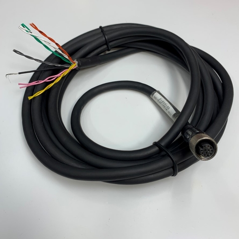 Cáp 3.5M 11.7ft Cognex CCB-M12X12FS-03 Cable M12 A-Code 12 Pin Female to 12 Core For Power and I/O Breakout Cable Cognex industrial Camera, Industrial Sensor