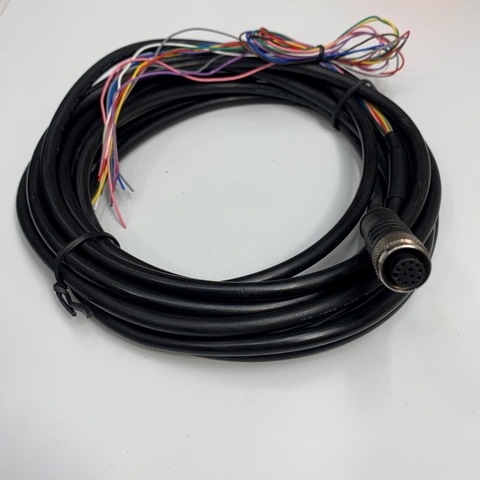 Cáp 5M 17ft Cognex CCB-M12X12FS-05 Cable M12 A-Code 12 Pin Female to 12 Core For Power and I/O Breakout Cable Cognex industrial Camera, Industrial Sensor