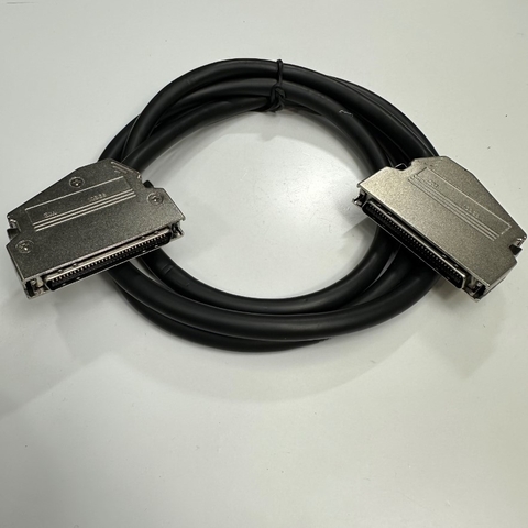 Cáp 1M 3.3ft Connector 3M 10368 SCSI MDR 68 Pin Male to Male Pitch 1.27mm with 60 Degree Metal Gold Plated Latch Clip For ECI Telecom Former I-OLT Huawei/Siemens; Servo Driver Interface Cable