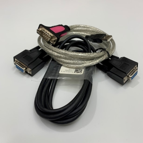 Cáp Truyền Dữ Liệu C3M5P14-D9F0-D9F0 Dài 1.8M RS232C DB9 Female to Female For Firmware Download Cable HMI Autonic GP/LP Với Computer + USB to RS232 Converter - 6ft