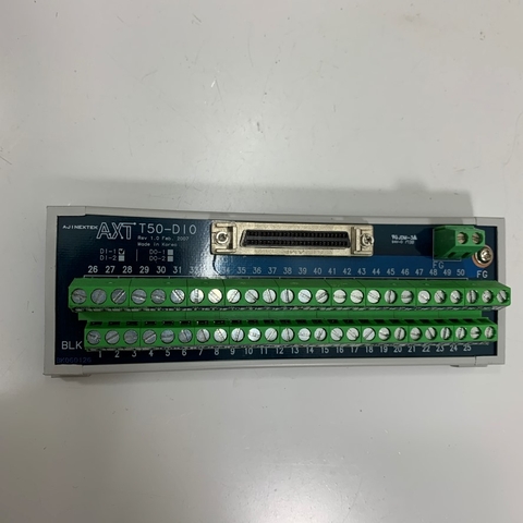 Cầu Đấu Original AJINEXTEK ATX T50-DI0 T50-DI1-V1.0.0 DI-1 SCSI II Connector D-Sub DB50 Female 50 Pin BLK1 BK060126 Interface Terminal Block in korea