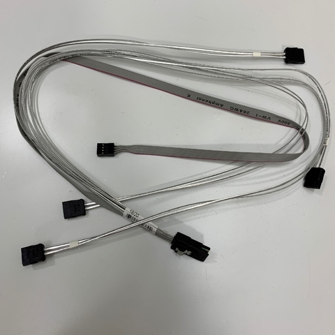 Cáp CBL-0343L-01 Cable Supermicro Internal MiniSAS to 4 SATA 76/66/54/45cm with Sideband 66cm