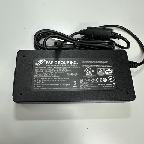 Adapter 19V 4.74A 90W FSP FSP090-ABAN2 IEC C14 Plug Connector Tip Size 5.5mm x 2.5mm For Máy Tính Công Nghiệp Scada Computer, Industrial PC, Fanless PC, Fanless Computer, Box PC, Fanless Box PC, Mini PC Intel NUC