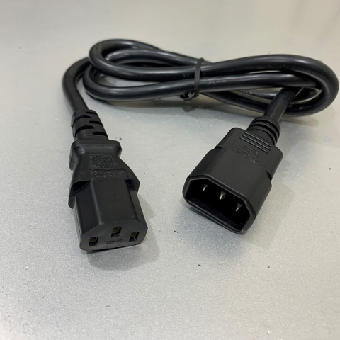 Dây Nguồn Cisco CAB-C13-C14-AC Jumper Power Cord C13 to C14 Cable Dài 1M 10A 250V 18AWG 3x1.0mm² Cable OD 7.8mm in Taiwan