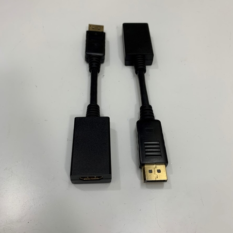 Cáp OEM DisplayPort to HDMI Female Adapter DP to HDMI 4K Resolution Converter Length 13Cm