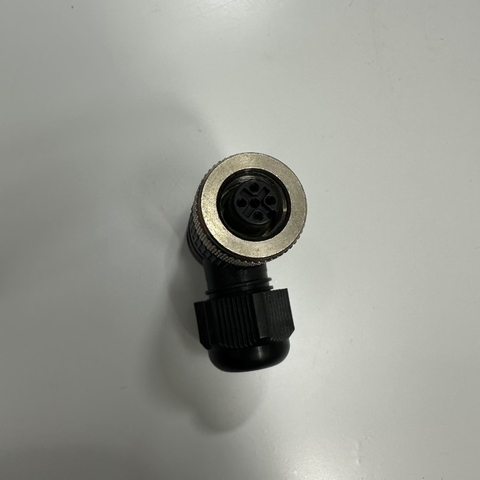 Đầu Jack Lumberg Automation RKCW 4/9 Connector M12 A-Coded 4 Pin Female Right Angle IP65, IP67, RSC Series For Industrial Sensor Cable M12 Connector Circular