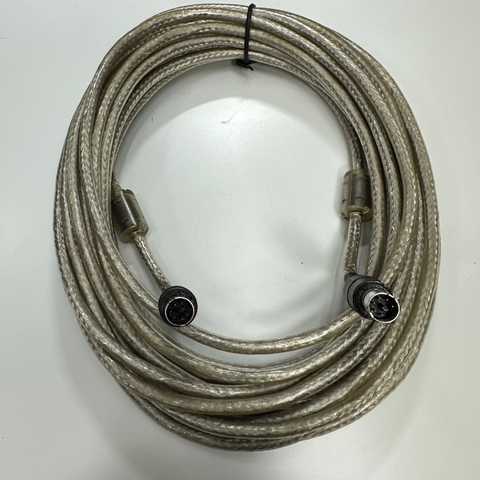 Cáp 15M 50ft Shielded Cable Mini Din 6 Pin Male to Male For Hệ Thống Hội Thảo Logitech Group Video Conferencing System Expansion Camera or Microphone