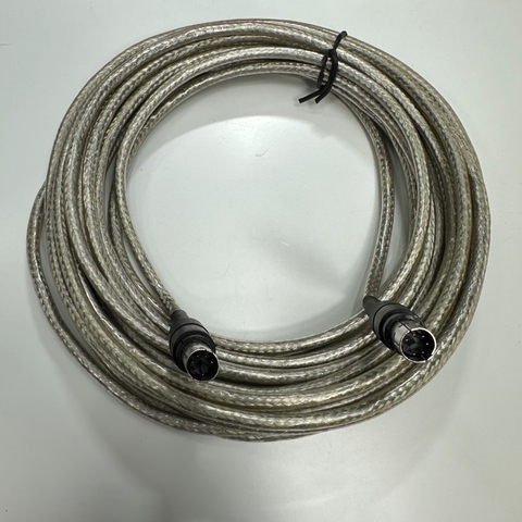 Cáp 10M 33ft Shielded Cable Mini Din 6 Pin Male to Male For Hệ Thống Hội Thảo Logitech Group Video Conferencing System Expansion Camera or Speakerphone