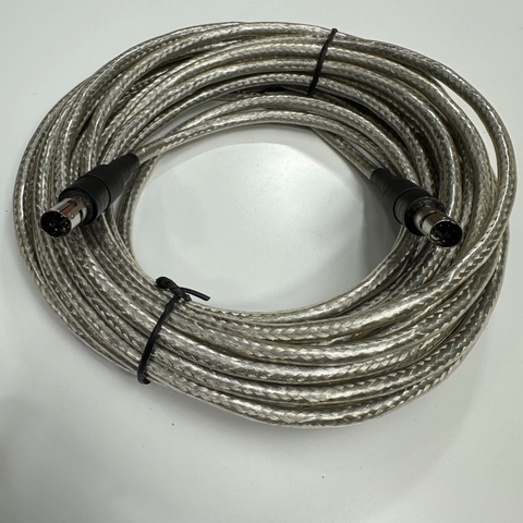 Cáp 8M 27ft Shielded Cable Mini Din 6 Pin Male to Male For Hệ Thống Hội Thảo Logitech Group Video Conferencing System Expansion Camera or Microphone