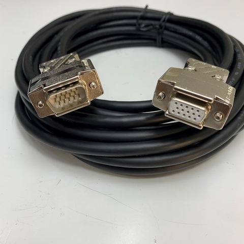 Cáp Heidenhain 1387 Encoder Cable Dài 5M 17ft HD 15 Pin D-Sub VGA Male to Female Connector For Nối Dài Tín Hiệu Cáp Thang Máy Heidenhain 1387 Encoder Step Elevator Rotary Cable