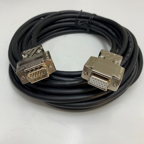 Cáp Heidenhain 1387 1185 Encoder Extension Cable Dài 10M 33ft HD 15 Pin Male D-Sub VGA Male to Female For Nối Dài Tín Hiệu Thang Máy PCB Cable Heidenhain Encoder Step Elevator Rotary