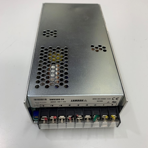Nguồn Tổ Ong 24V 13A 300W Lambda SWS300-24 Power Supply Input 100-240VAC 50/60 Hz 4.4A Hàng Original Zin Tháo Thiết Bị Đã Qua Sử Dụng