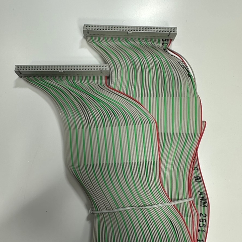 Cáp 1.4M 4.7ft Cable IDC 64 Pin Female to Female FC 2*32 Pitch 2.54mm Flat Rainbow Ribbon 64 Wire 1.27mm E43842-G AWM 2651 105°C 300V VW-1 For PLC CNC Data witch Terminal Board I/O Connection