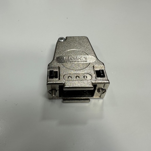 Vỏ Ốp Kim loại Lỗ Luồn Cáp Cong 45 Độ Đầu Hàn FCT Munich FMK1 Series Die Cast Zinc Angled D-sub Connector Backshell 9 Way Strain Relief