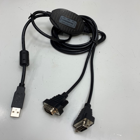 Cáp 1.5M 5ft USB 2.0 to Dual DB9 RS232 Male Gearmo USA-FTDI2X FTDI Chip Cable 1.5 Meter For Motor Servotronix CDHD C7 Serial Cable Communication