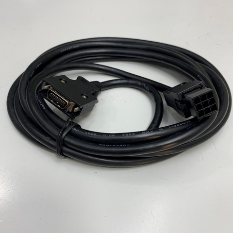 Cáp ASD-ABEN0005 Cable CN2 Connector Dài 5M 17ft For Delta AB Servo Motor Encoder