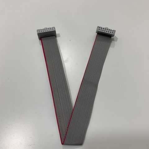 Cáp Bẹ 16 Pin Flat Ribbon Data Cable Grey Dài 0.3M IDC Female Connector Pitch 2.54mm - Cable Pitch 1.27mm