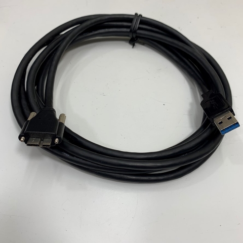 Cáp CBL-PD302MBS-2M Dài 2M 6.5ft USB3.0 AM-Micro B Screws Locking OD 5.6mm Machine Vision Cable JARGY in Taiwan