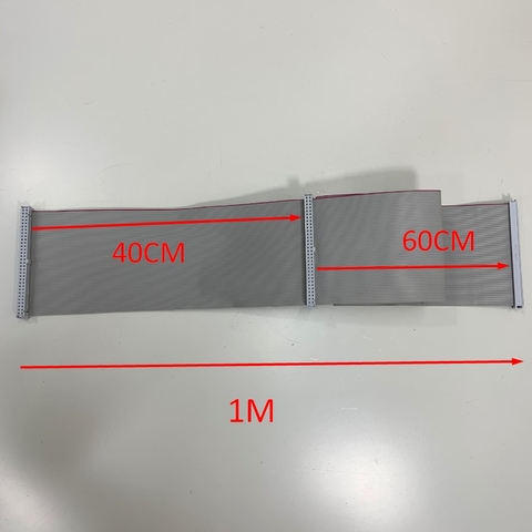 Cáp Dual 3 Connectors IDC 64 Pin 2.54mm Pitch Ribbon Cable Dài 1M 3.3ft For Biến Tần Trung Thế Siemens Cabinet Modules Sinamic