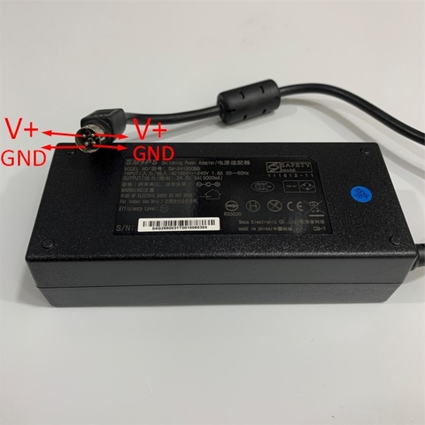 Adapter 24V 5A 120W SMPS SM-241200BB IEC C14 Connector Size 4 Pin Mini Din 10mm