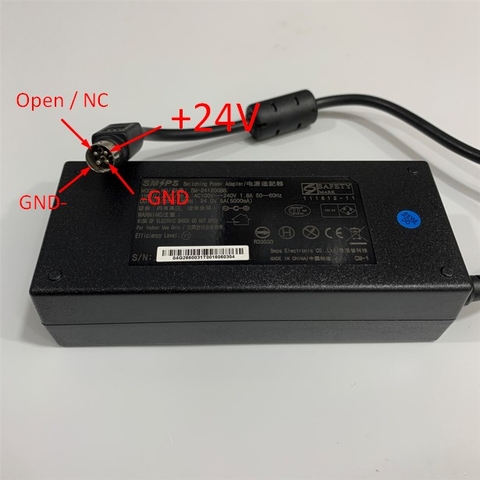 Adapter 24V 5A 120W SMPS Connector Size 4 Pin For Scanner Canon ImageFORMULA DR 2020U DR 1210C M11057 MA2 7649 DR-M1060 DRM1060