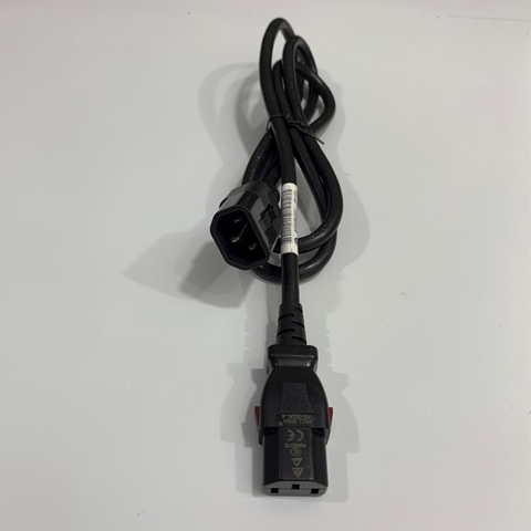 Dây Nguồn WELL SHIN WS-002A-4 WS-003-5 AC Power Cord IEC60320 C13 Locking to IEC60320 C14 Locking 10A 250V 3x1.04mm² 17AWG Length 1.4M