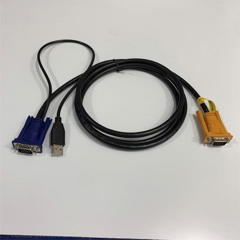 Cáp Điều Khiển 2-in-1 VGA/USB KVM Switch Cable 1.8M For USB KVM Switch VGA