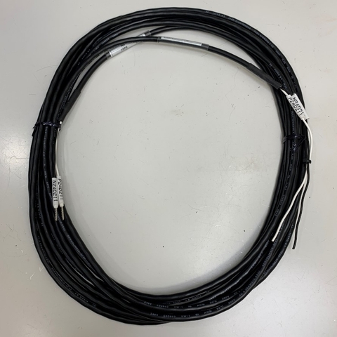 Cáp Original BOOTH STK17_OHCV (B2-4) Dài 6M 20ft Cable E52853 2C x 20AWG (0.5SQ) Connector Cosse Crimp 1mm Pin Diameter 2 Pin to 2 Core Terminal Block
