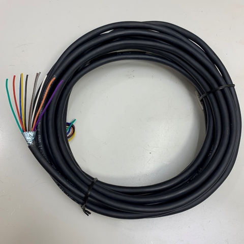 Cáp Điều Khiển‬ Dài Dài 7M 23ft Cable LS 10 Core x 0.38mm² 22AWG 10C E52853 AWM 2464 80°C 300V VW-1 OD 7.0mm For Industrial Power and Data Control Cable