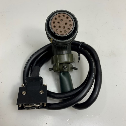Cáp Original Mitsubishi CNV2E-3P-1M Dài 1M 3.3ft For Mitsubishi Servo Motor HC-SFS Series HC203SW-A42 witch Mitsubishi MDS-B-SVJ2-10 Servo Drive CN2 Port