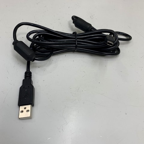 Cáp 3M 10ft TSI 700036 Computer Cable USB Type A to Mini USB B 5 Pin Shielded Cable E212689 2 Ferrite For Máy Đo Độ Bụi TSI 9303 AeroTrak Handheld Particle Counter with PC Computer