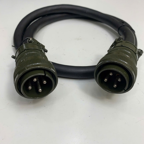 Cáp Original Servo Motor Power and Robot Power Supply INC Connector 22-22P 4 Pin Male to Male Cable E106261 600V 4 x 6SQ(10AWG) Dài 1M 3.3ft