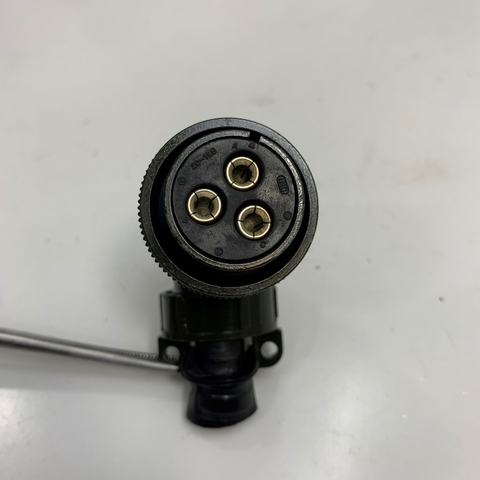 Đầu Jack ITT Inc 20-19S 3 Pin Female Right Angle Plug Connector 3 Way Socket Contacts MS3057-12A For Servo Motor Cable