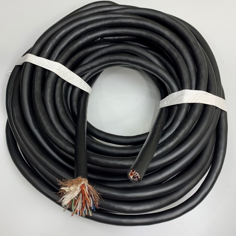 Cáp Điều Khiển Chuyển Động Dài 1M Dài 3.3ft Cable HITACHI 25PR 50 Core x 0.25mm² Cable Shielded 22AWG OD 13.5mm For Industrial Encoder Servo Cable