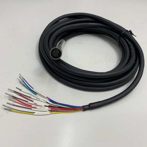 Cáp Original Cognex CCB-PWRIO-05 Dài 5M 17ft Cable M12 A-Code 12 Pin Female to 12 Core For Power and I/O Breakout Cable Cognex industrial Camera, Industrial Sensor