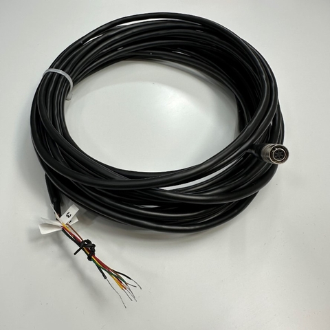 Cáp 10M 33ft Industrial Hirose HR10A-7P-6S Shielded Trigger Cable Towline Power Cable For Industrial Camera Industrial Camera Basler, Hikrobot