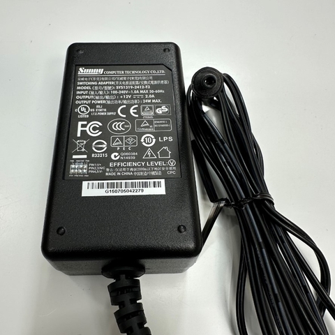 Adapter 12V 2A 24W Sunny IEC C14 Plug Switching Connector Tip Size 4.0mm x 1.7mm