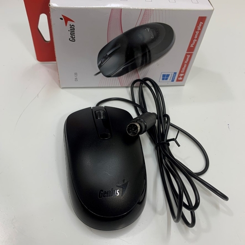 Chuột Quang Genius DX-120 Black PS/2 Optical Mouse 1000 DPI For Chống Đánh Cắp Dữ Liệu Máy Tính Và Xung Đột Ngắt Với Cổng USB Với Máy Tính Công Nghiệp