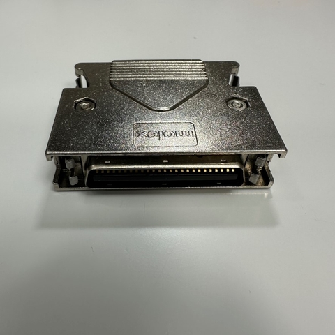 Đầu Jack Molex MDR 50 Pin Male Connector Solder Type Pitch 1.27mm Gold Plated With Latch Clip For Servo Driver Yaskawa Panasonic Mitsubishi Delta LS Electric Series Control I/O Interface